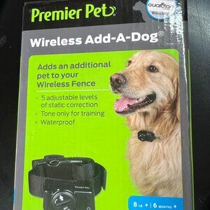 Premier Pet Wireless Add A Dog Waterproof Receiver Collar Neck upto 28"